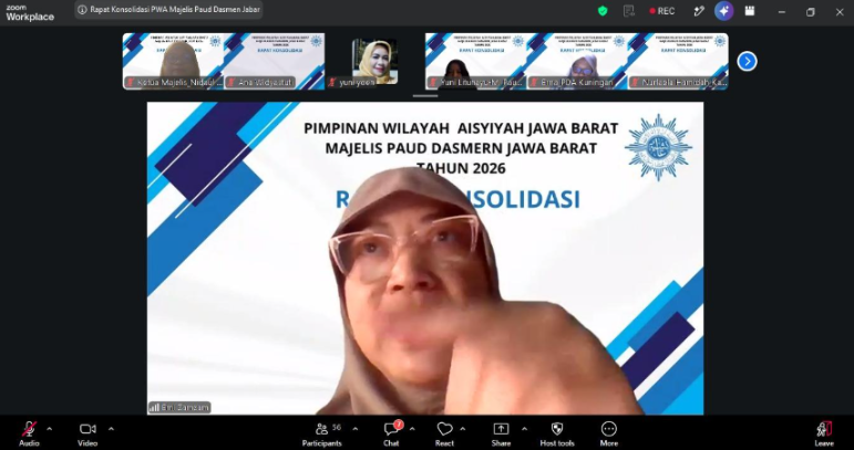 Keterangan: Pengarahan dan Motivasi dari Ketua PP&nbsp; korbid M. PAUD Dasmen Dr. Rohimi Zamzam, SH, M. Pd, PS kepada seluruh peserta rapat konsolidasi.